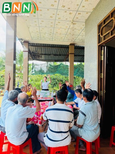 BNN tổ chức hội thảo ở khu phố kinh 12, phường Mỹ Phước Tây, Đồng Tháp